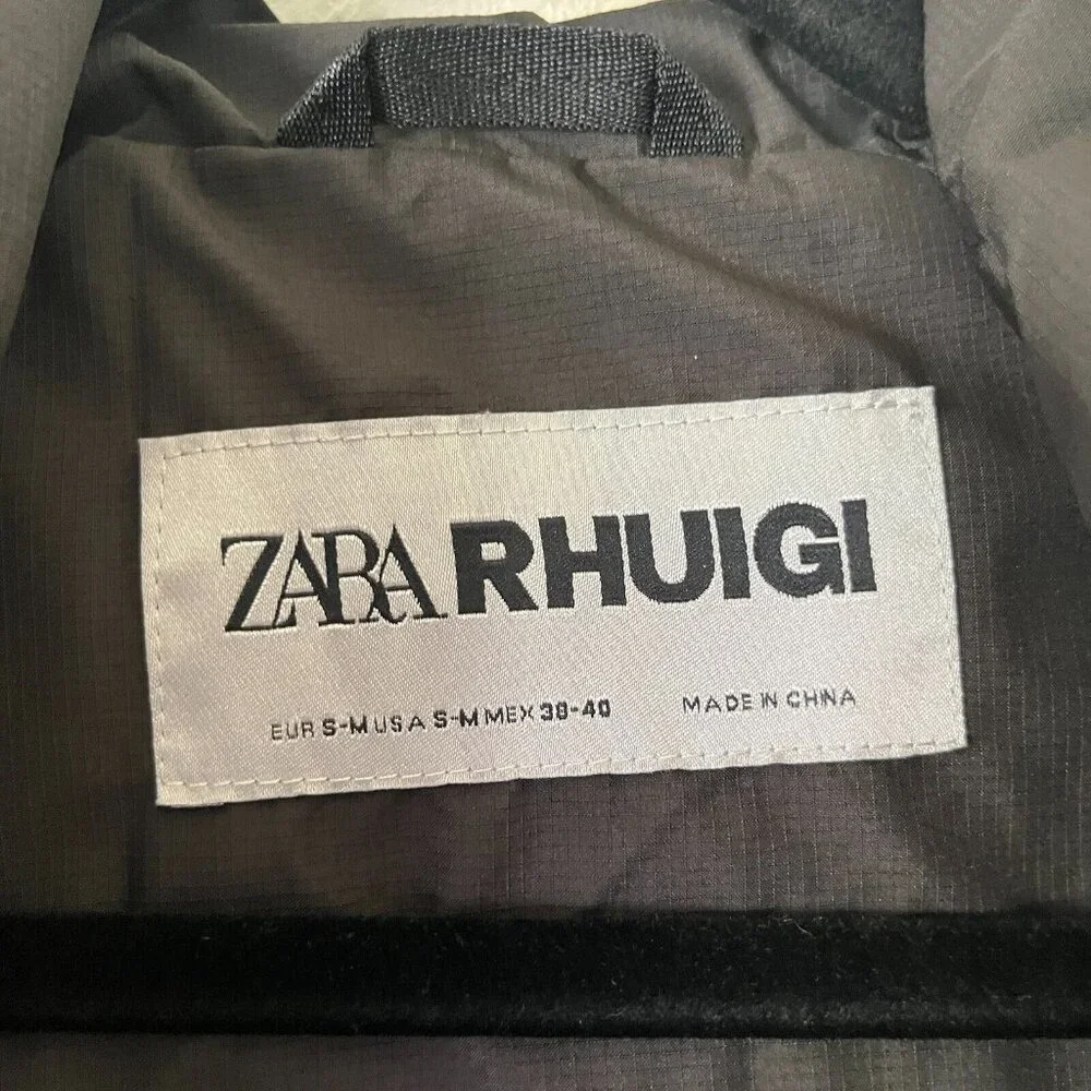 Zara Rhuigi Mens Windbreaker Hoodie  Ful Zip Limited Edition Small/Medium